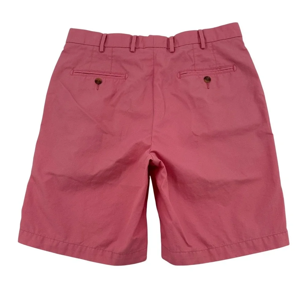 Peter Millar Pink Pima Cotton Chino Shorts Golf Sports Casual Preppy Men Size 34